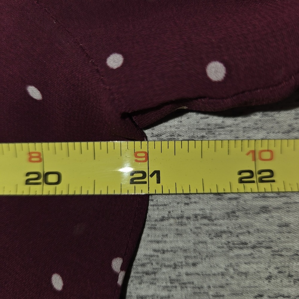 Daniel Rainn Plum Dot Pintuck Button-Front Blouse - Picture 3 of 9